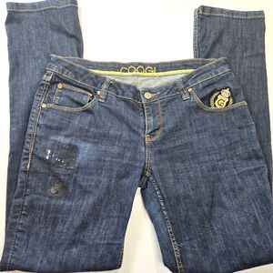 Coogi Straight Womens Jeans 32x32 NEEDS ZIPPER REPAIR- 2 missing patches= SZ 10